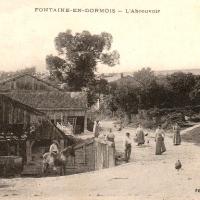 Fontaine-en-Dormois (51) L'abreuvoir CPA