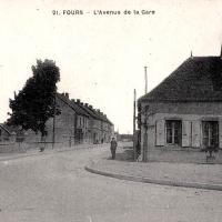 L'avenue de la gare CPA