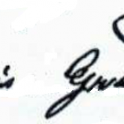 François Gransard (1845/-), sa signature en 1868