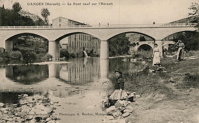 Ganges (Hérault) Le pont neuf CPA 
