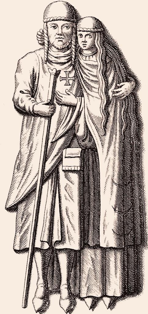 Gérard Ier d'Alsace et son épouse Hadwide de Namur
