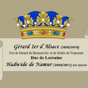 Gérard Ier d'Alsace et Hadwide de Namur