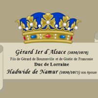 Gérard Ier d'Alsace et Hadwide de Namur