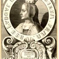 Gerberge de Saxe, son épouse