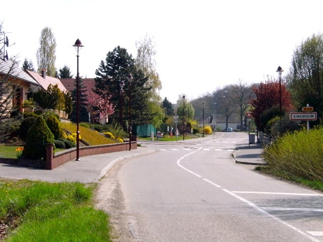 Gingsheim 67 l'entree du village