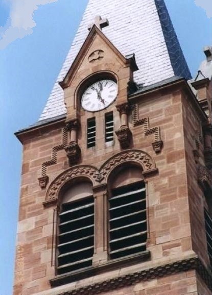 Ginsheim 67 le clocher de l eglise saint nicolas