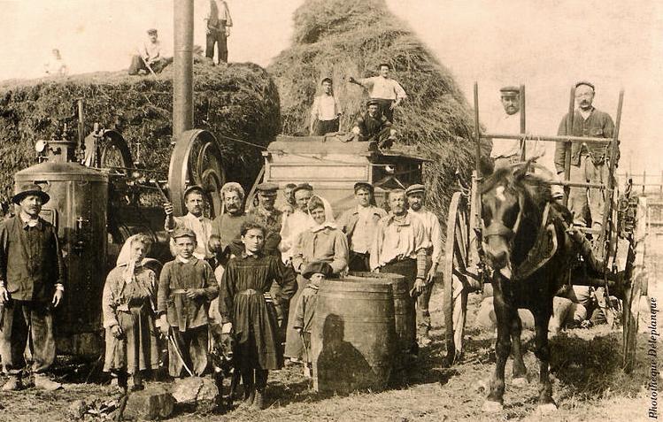 Gouy (Aisne) CPA Aux champs en 1925