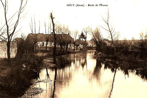 Gouy (Aisne) CPA L'Escaut