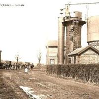 Gouy (Aisne) CPA gare