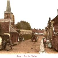 Gouy (Aisne) CPA Rue de l'église