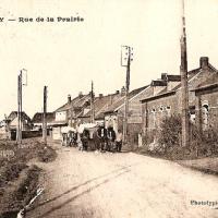 Gouy (Aisne) CPA rue de la prairie