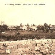 Gouy (Aisne) CPA vue générale en 1923