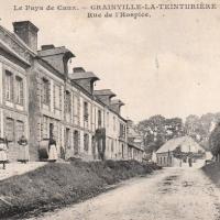 Grainville la teinturiere seine maritime la rue de l hospice cpa