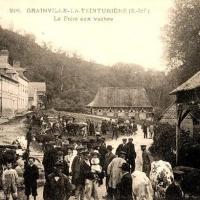 Grainville la teinturiere seine maritime une foire cpa