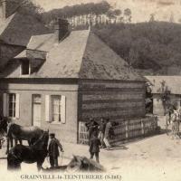 Grainville la teinturiere seine maritime une foire cpa