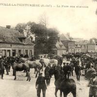 Grainville la teinturiere seine maritime une foire cpa