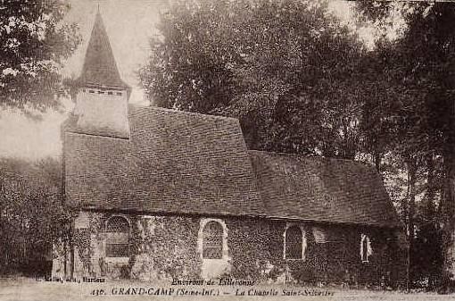 Grand camp seine maritime chapelle de saint sylvestre cpa