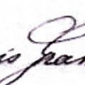 François Jean Baptiste Gransard, sa signature en 1887