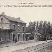 Guines pas de calais la gare cpa