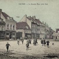 Guines pas de calais la grand place cpa