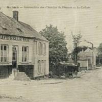 Guines pas de calais le cafe bellevue cpa