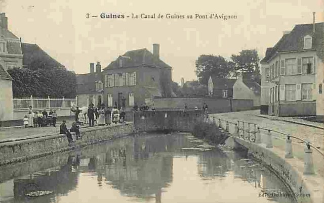 Guines pas de calais le canal cpa