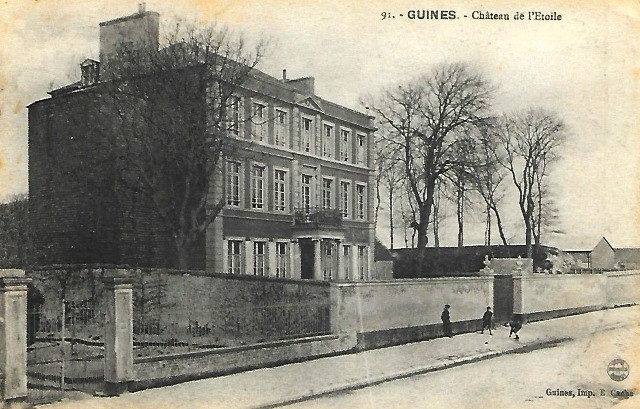 Guines pas de calais le chateau de l etoile cpa