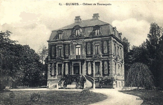 Guines pas de calais le chateau de tournepuits cpa