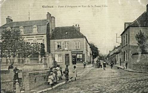 Guines pas de calais le pont d avignon cpa