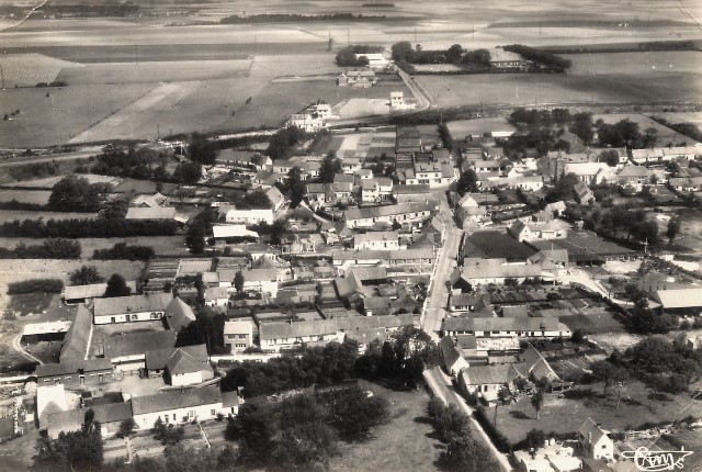 Guines pas de calais vue aerienne cpa