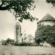 Haravilliers val d oise l eglise et le colombier cpa