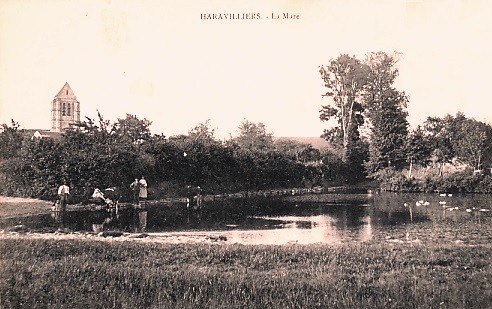 Haravilliers val d oise la mare cpa