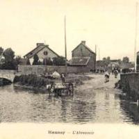 Haussy 59 l abreuvoir cpa