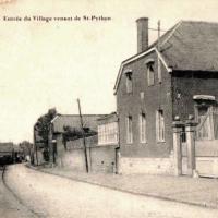 Haussy 59 l entree du village cpa