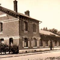 Haussy 59 la gare cpa