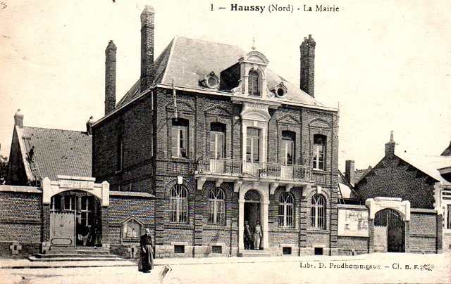 Haussy 59 la mairie cpa