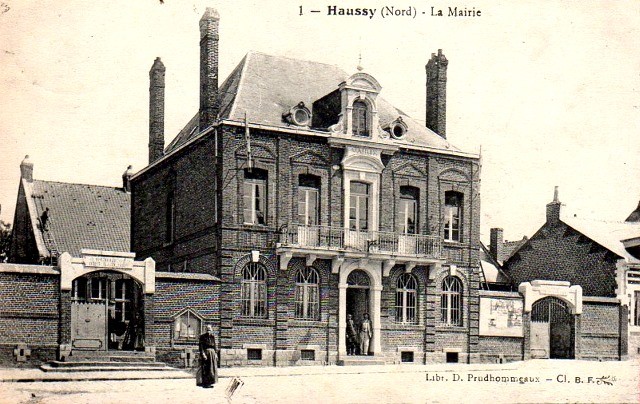 Haussy 59 la mairie cpa