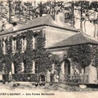 Hautot l auvray seine maritime ferme cpa