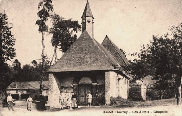 Hautot l auvray seine maritime les autels la chapelle cpa