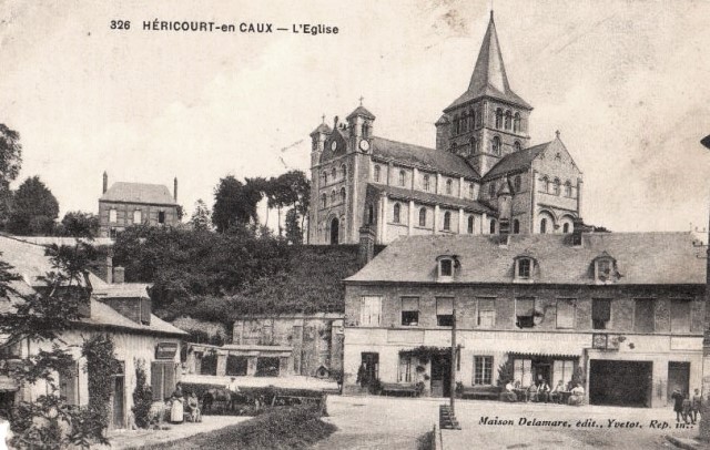 Hericourt en caux seine maritime l eglise saint denis vers 1912 cpa 
