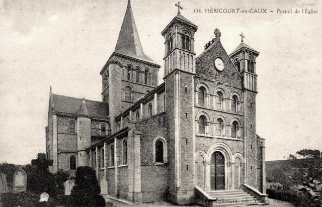 Hericourt en caux seine maritime l eglise saint denis cpa