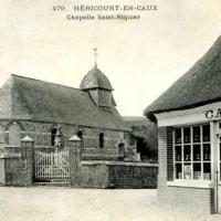Hericourt en caux seine maritime la chapelle saint riquier cpa