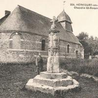 Hericourt en caux seine maritime la chapelle saint riquier cpa