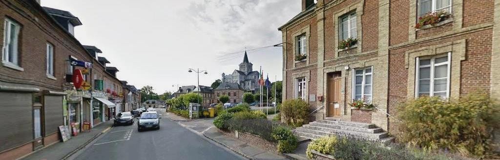 Hericourt en caux seine maritime la mairie et l eglise