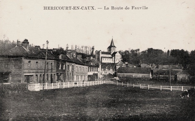 Hericourt en caux seine maritime la route de fauville