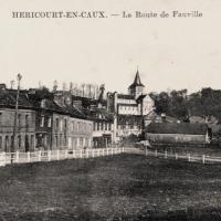 Hericourt en caux seine maritime la route de fauville
