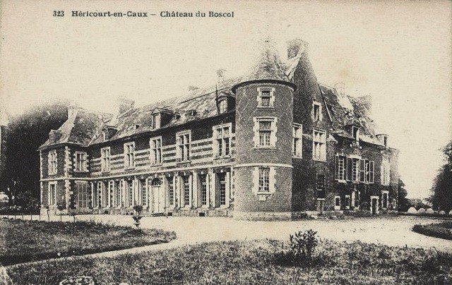 Hericourt en caux seine maritime le chateau du boscol cpa