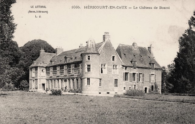 Hericourt en caux seine maritime le chateau du boscol cpa