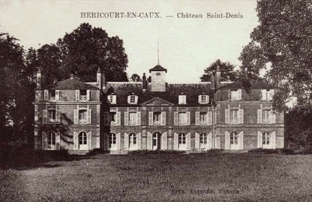 Hericourt en caux seine maritime le chateau saint denis cpa 