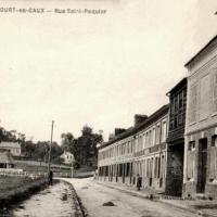 Hericourt en caux seine maritime rue saint riquier cpa